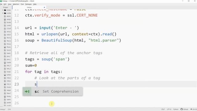 Python for Everybody Answers | Course 3 | Week 4 | Assignment 1 смотреть онлайн