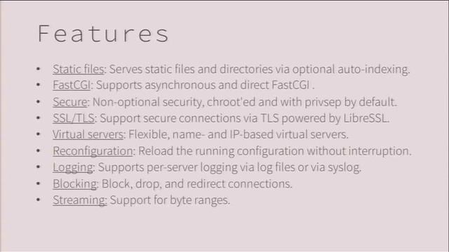 Introducing OpenBSD’s new httpd (part 1 of 2) смотреть онлайн
