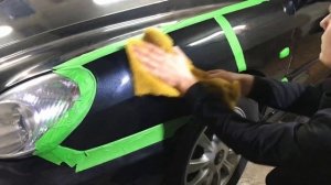 Полировка автомобиля до/после Hyundai Sonata Menzerna  (Мензерна) 400/3000