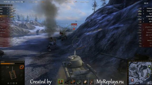 WOT: Arctic Region - IS - 3 frags смотреть онлайн