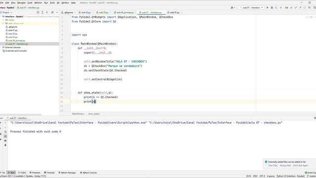 07 - PySide2 - CheckBox смотреть онлайн