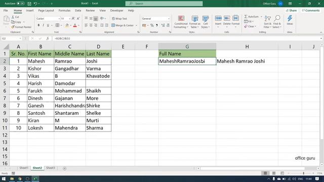 Excel & Formula With Space? Excel "&" And Sign Use in Hindi смотреть онлайн