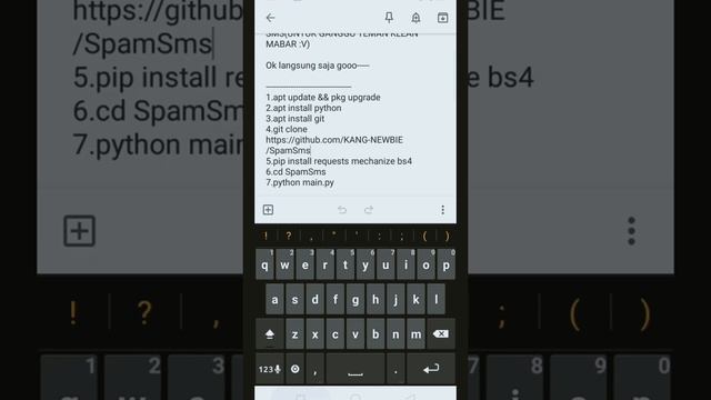 SPAM SMS DENGAN TERMUX [WORK 100%] смотреть онлайн