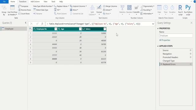 Replace ERRORS in Power BI (Power Query) смотреть онлайн