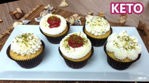 Обалденные лимонно-малиновые кето капкейки | (Кето Десерты, Безглютеновые, Диабетические)