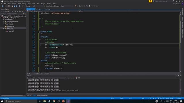 [ C++ & SFML - Simple 2D Games ] - GAME 1 / PART 2 - Creating the Game class. смотреть онлайн