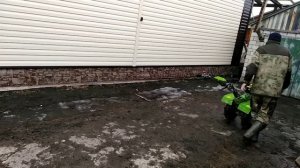 Обзор мотоблока ECO,почти сломал новый мотоблок,... Прицепное к телеге без токарки.