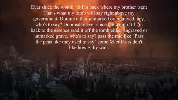 MF DOOM-Doomsday(Lyrics on screen)