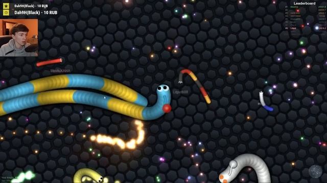 Стрим slither.io - Новая игра змейка от Агарио (Черви с модами) смотреть онлайн