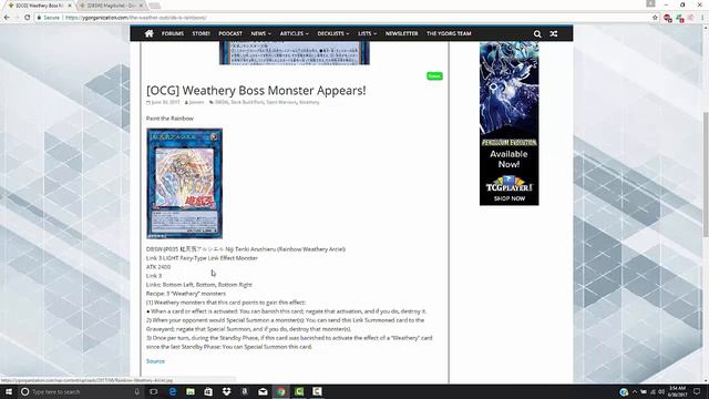 The Weathery Boss Monster is INCREDIBLE - Walking Infernity Barrier and Solemn Strike in one card смотреть онлайн