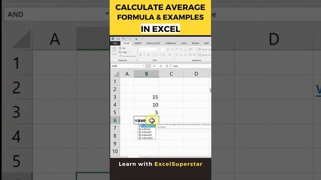 Calculate Average Formula and Examples in Excel смотреть онлайн
