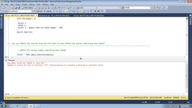 Common Table Expression - CTE | CTE vs DT | CTE vs SubQuery | Recursive vs Non-Recursive CTE смотреть онлайн