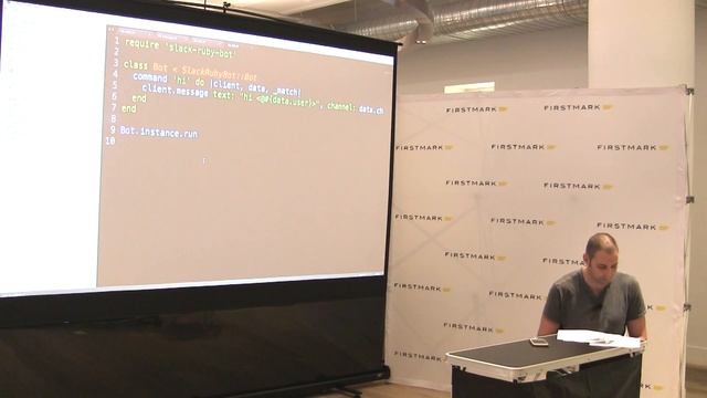 Building Your First Smart Slack Ruby Bot // Daniel Doubrovkine, Artsy [FirstMark's Code Driven] смотреть онлайн