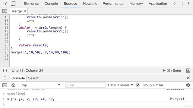 15. Merge Sort смотреть онлайн