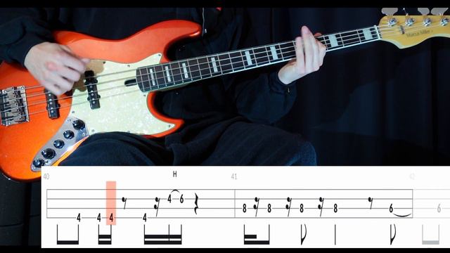 RED (The Rose) - (BASS ONLY) Bass Cover WITH TABS смотреть онлайн