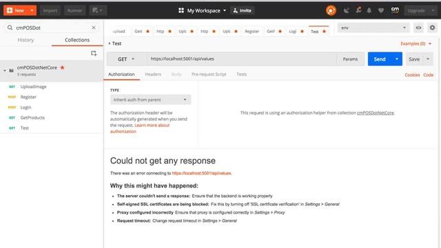 ASP .NET Core - Fix Problem Postman cannot access due to SSL Certificate Error смотреть онлайн