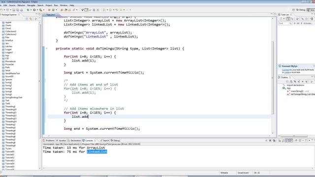 LinkedList and the List Interface: Java Collections Framework Tutorial Part 2 смотреть онлайн