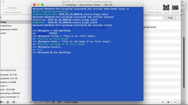 5 Seeding database using php artisan tinker смотреть онлайн