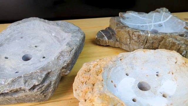 Плошки из натурального камня. Горшок для бонсай. Кашпо для растений из камня в Украине смотреть онлайн