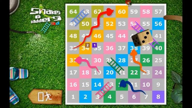 Snakes & Ladders 3D - Man Vs. Computer, Complete Gameplay ! смотреть онлайн