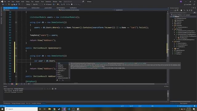 How to Update a Row in your Database with Entity Framework Core - Entity Framework Core Tutorial смотреть онлайн