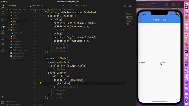 Flutter: Table Widget смотреть онлайн