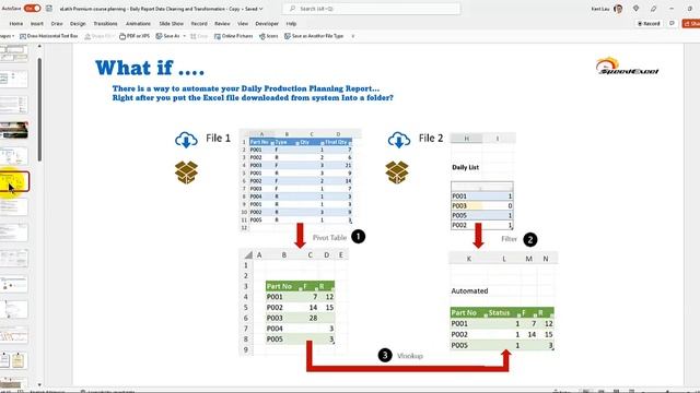 Demo Daily Production Planning Reporting Process using Excel 365 смотреть онлайн