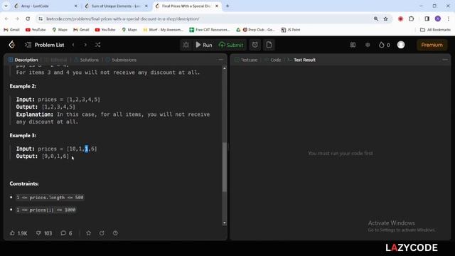 LeetCode in Java | Problem in Arrays :Easy Question | Final Prices With a Special Discount in a Sho смотреть онлайн