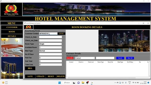 hotel management system in python with source code | python projects #python #project смотреть онлайн