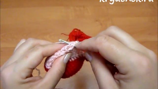 Пинетки «Дед Мороз» крючком. Часть 3 смотреть онлайн