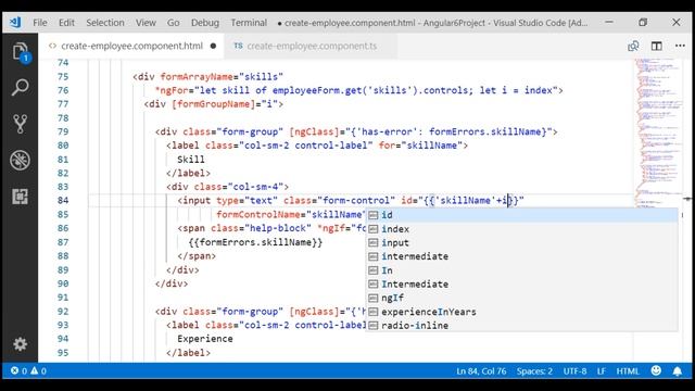 Generate unique id value for dynamically created form controls in angular смотреть онлайн
