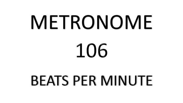 METRONOME 106 BPM смотреть онлайн