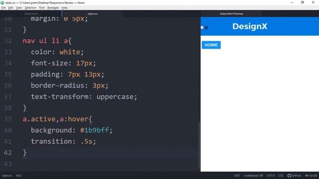 #HTML #CSS #Menyu Responsive_Navigation_Menu_Bar_using_HTML_CSS смотреть онлайн