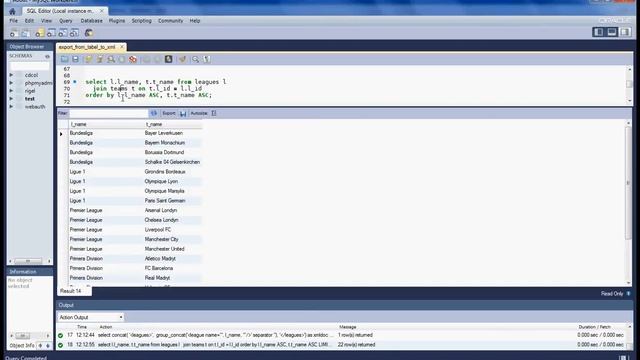 mysql, export from table to xml смотреть онлайн