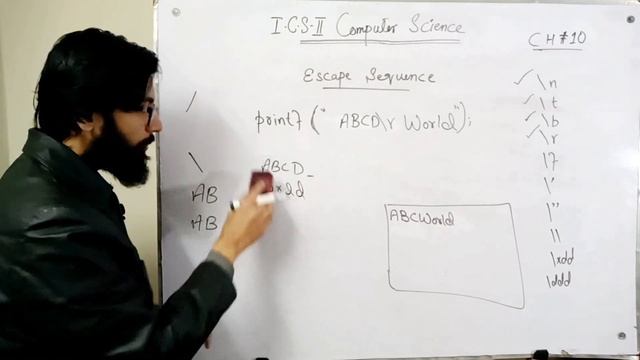 escape sequence in c (hindi/urdu) | 2nd year computer chapter 10 | ICS Part 2 смотреть онлайн