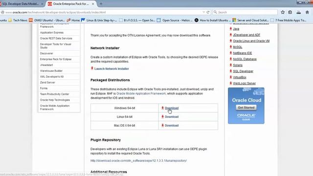 How to Install Oracle Enterprise Pack for Eclipse 12.1 in Windows 7 - 64bit смотреть онлайн