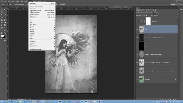 VINTAGE PORTRAIT WITH ALIEN SKIN EXPOSURE AND PHOTOSHOP смотреть онлайн