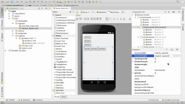 Android - Linear layout смотреть онлайн