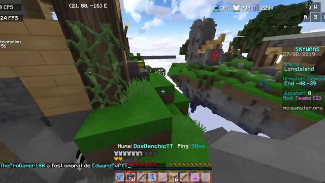 СКАЙВАРС НА СЕРВЕРЕ Gamster.org! видимо я не скайварсер! Minecraft Sky Wars смотреть онлайн