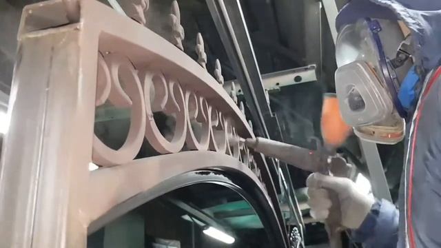 Порошковая покраска заборных секций смотреть онлайн