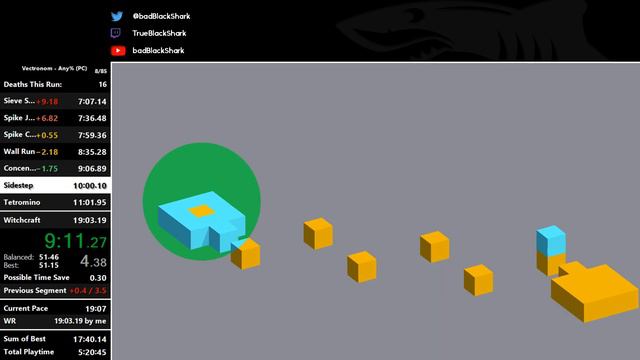 Vectronom Any% in 18:47.20 (IGT) смотреть онлайн