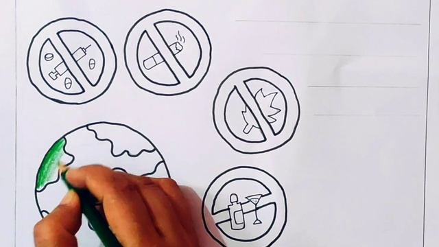 International Day Against Drug Abuse Drawing | Drug Abuse Awareness Poster Drawing | Anti Drug Day смотреть онлайн
