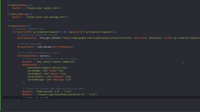 PHP Contact Form with Google reCAPTCHA смотреть онлайн