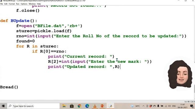 Binary Files in Python - Part 5 - Search, Update & Delete смотреть онлайн