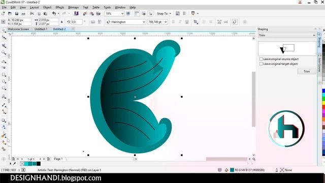 Membuat Vektor gambar Kupu-kupu dari huruf C di CorelDraw смотреть онлайн