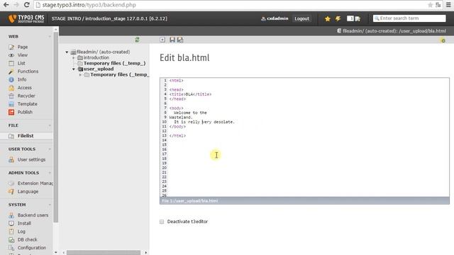 Stage to Live Server Publishing in TYPO3 CMS 6.2, example (Part 1) смотреть онлайн