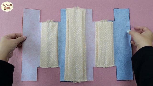How To Make A Bag With Zippers On 4 Sides | Travel Cosmetic Bag