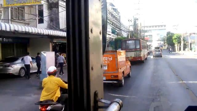 Bangkok- MBK Bus stop to Platinum Fashion Mall by Bus No 93/113 смотреть онлайн