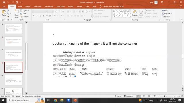 Docker basics commands смотреть онлайн
