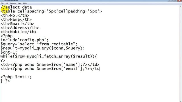#CRUD2 Operation | How to select data from MySQL database using PHP смотреть онлайн